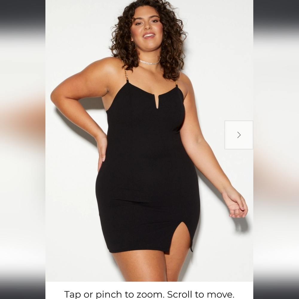 Plus Black Cami Dress